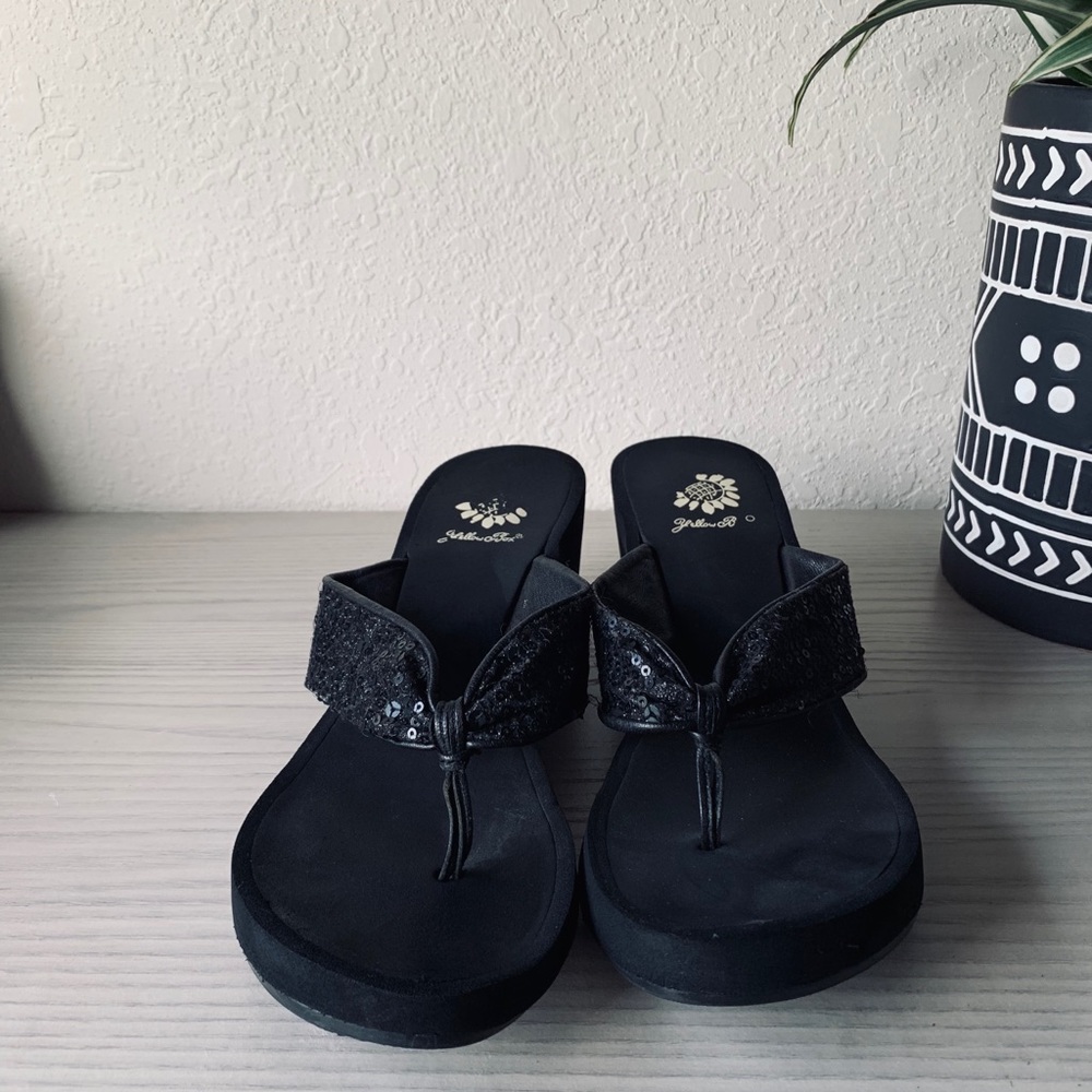 Sequins strap foam flip flops